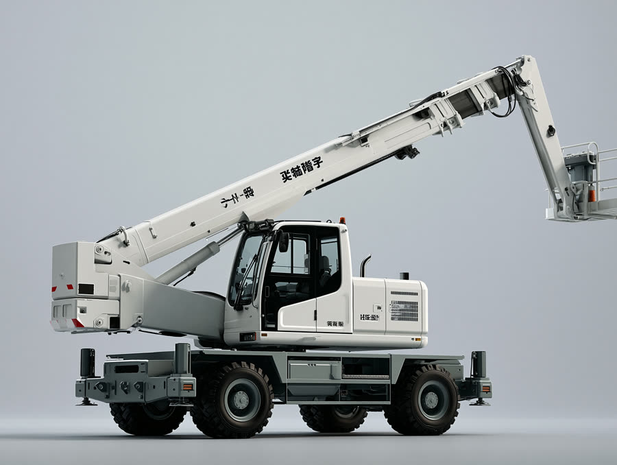 Telescopic boom lift with work basket