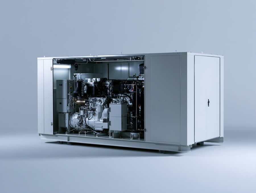 Enclosed diesel generator set